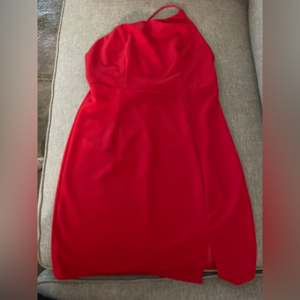 Princess Polly Elegant Red Halter Dress